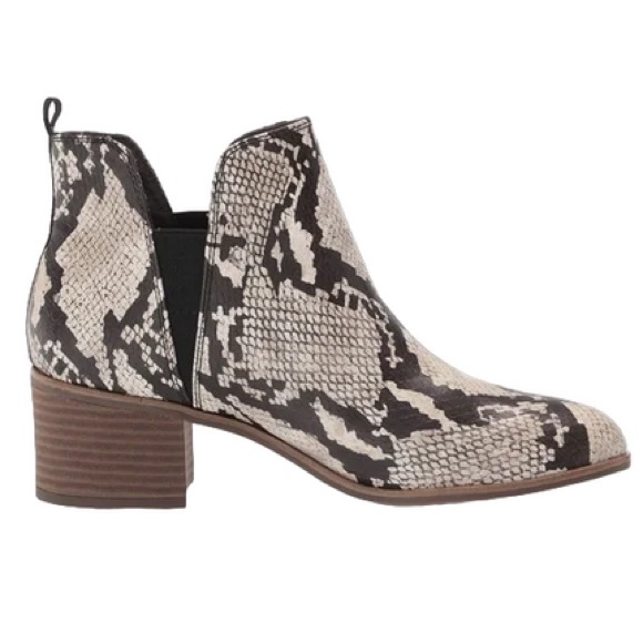Dr Scholl's Women's Teammate Ankle Boot in Snakeskin, Size 6 - Picture 1 of 8